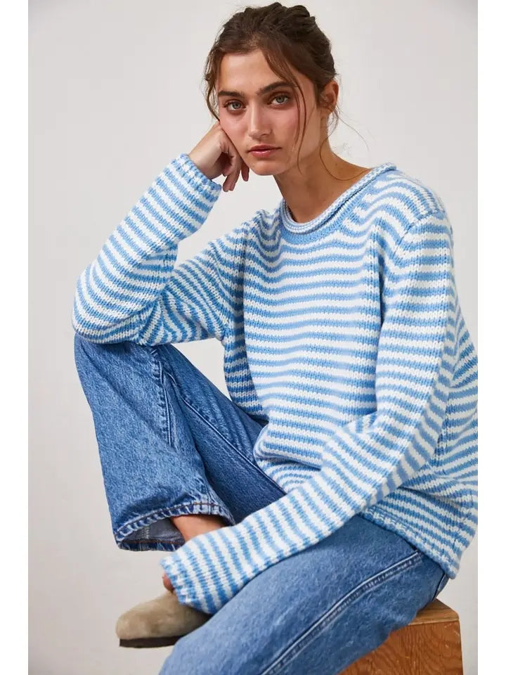 Everyday Cozy Stripe Knit Sweater