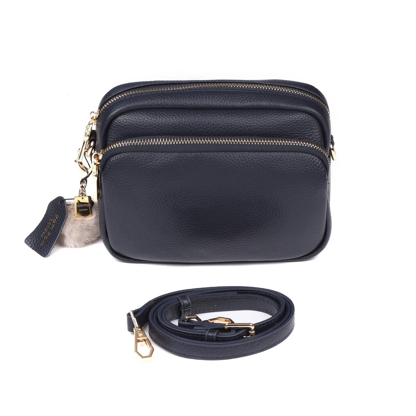 Pom Pom London Mayfair Bag- Navy