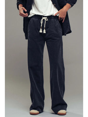 Relaxed Wide Leg Drawstring Pants