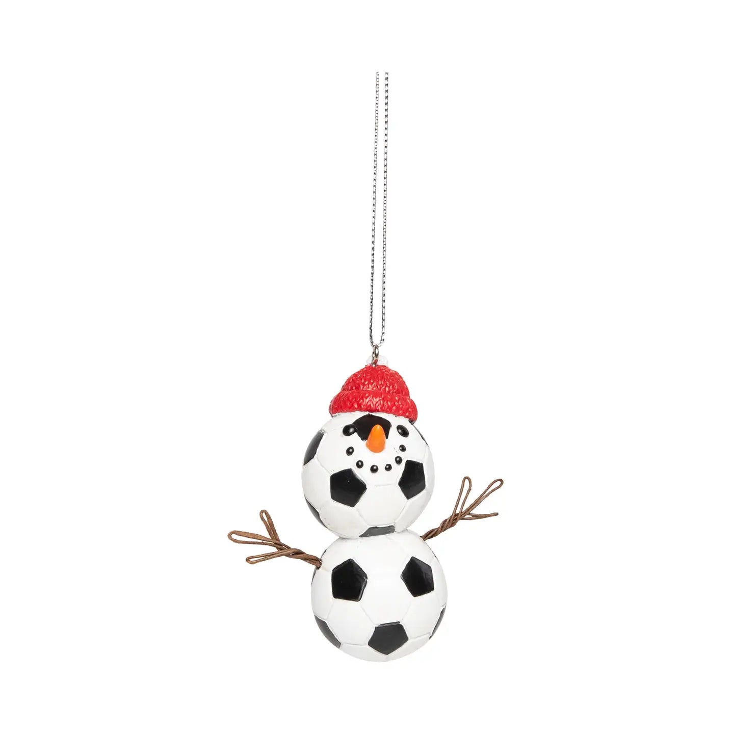 Soccer Ball Snowman Sports Ornament