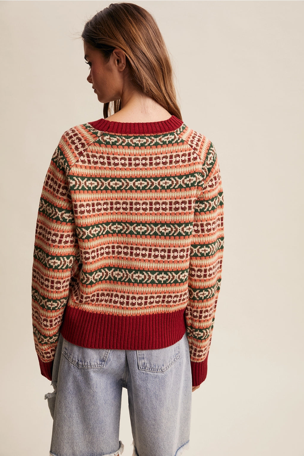 Fair Isle Knit Sweater