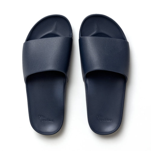 Achies Arch Support Slides Navy