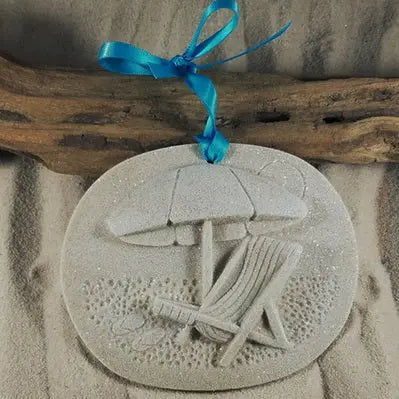 Beach Umbrella Chair Sand Ornament