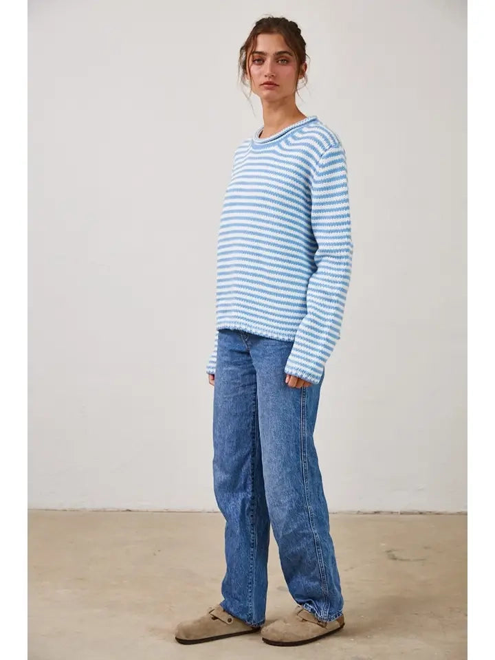 Everyday Cozy Stripe Knit Sweater