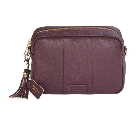 Pom Pom London City Bag- Plum