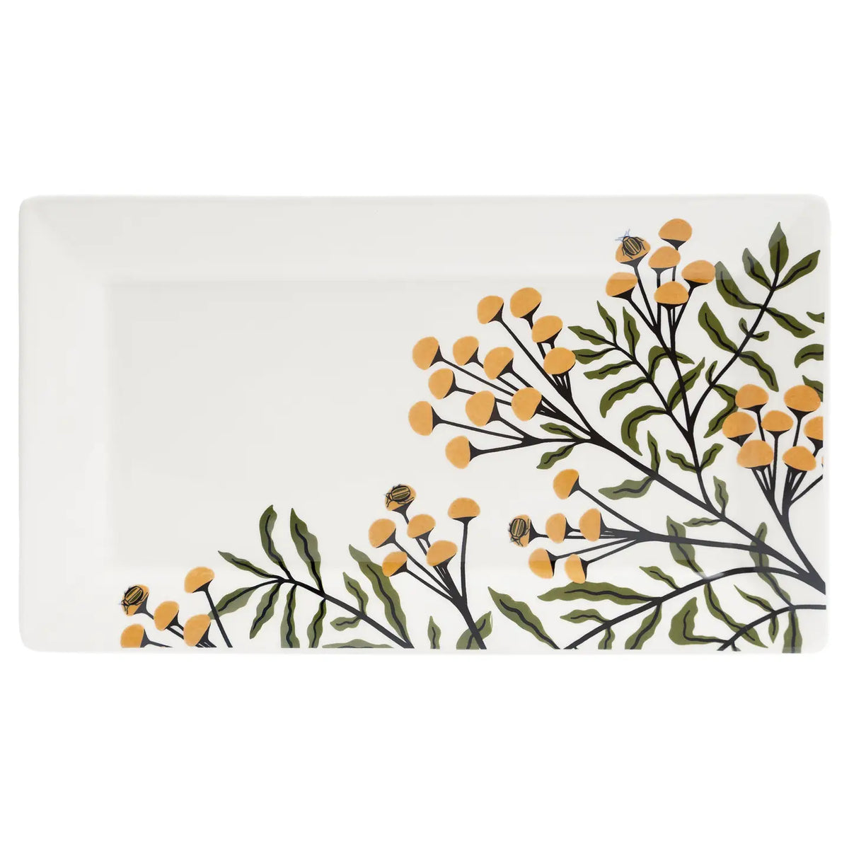 Autumn Acorn Rectangle Platter
