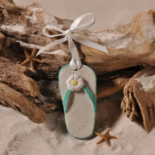 Flip Flop Sand Ornament