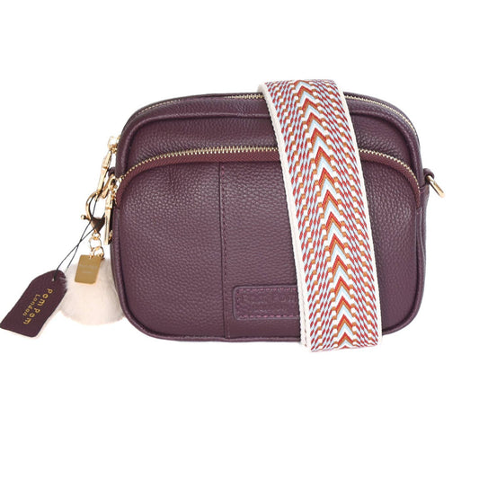 Pom Pom London Mayfair Bag- Plum