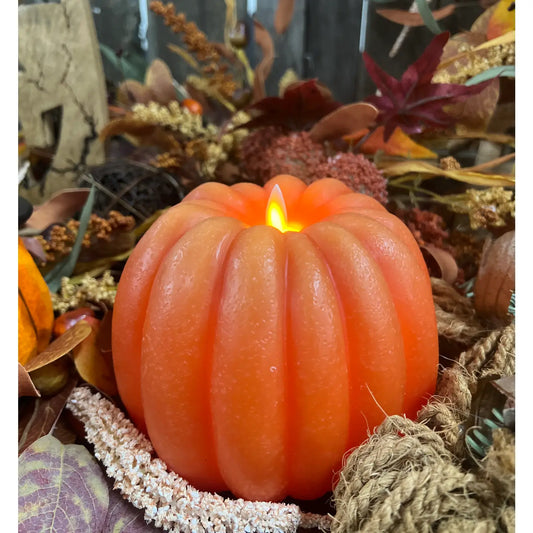 Pumpkin Moving Flame Candle