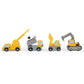 4-Piece Kids' Construction Vehicle Toy Set