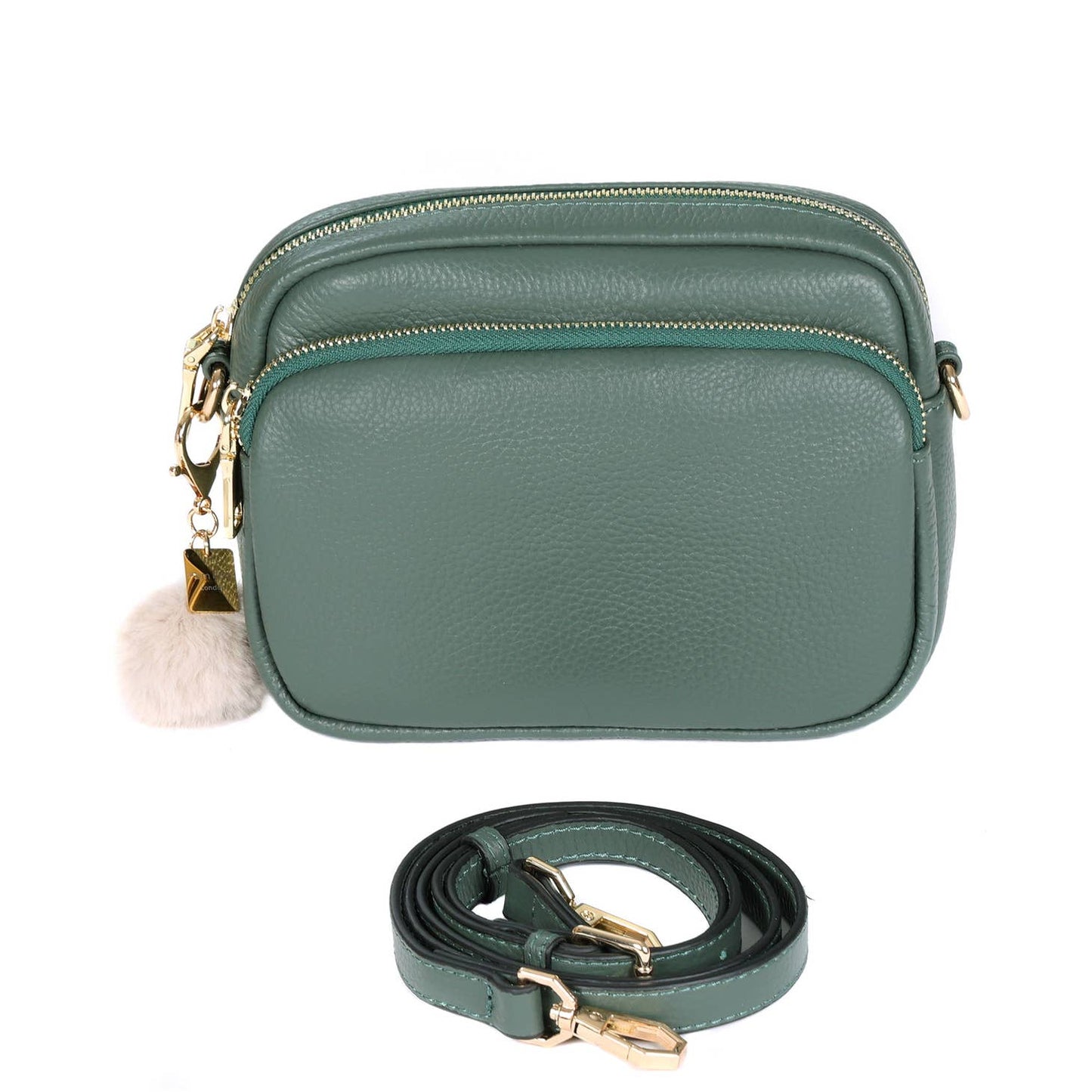 Pom Pom London Mayfair Bag- Heritage Green